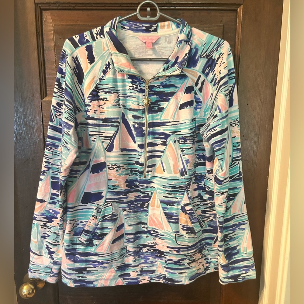 Lilly Pulitzer Half Zip Sweatshirt